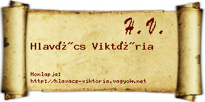 Hlavács Viktória névjegykártya